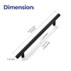 Ravinte 10 Inch Cabinet Handles Matte Black Drawer Pulls Stainless