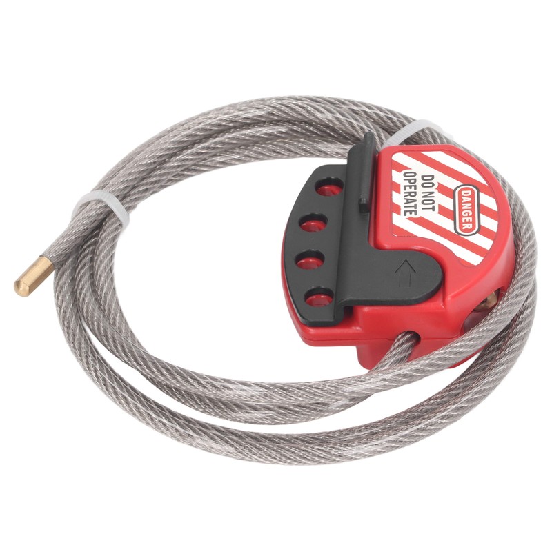 Tagout Cable Lock Adjustable Lockout Device Stainless Steel 4 Key