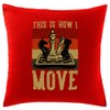 Hippowarehouse This is how I move Chess Printed bedroom accessory