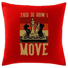 Hippowarehouse This is how I move Chess Printed bedroom accessory cushion cover case 41x41cm