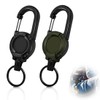 XOXVURI Heavy Duty Retractable Key Fob, 2pcs Retractable Key Chain,