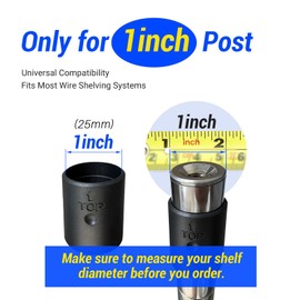 8 Pcs Wire Shelf Clips for 1 Inch Post,Universal Wire Shelving Accessories,Secure Locking 25mm Metal Shelf Clips Replacement(1 Inch, Pack, 8.0)