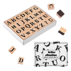 SZSMW 28 Letter Stamps - Stamp Letter Set - Can Be Used As An Educational Instrument To Teach Your Baby Letters and Words