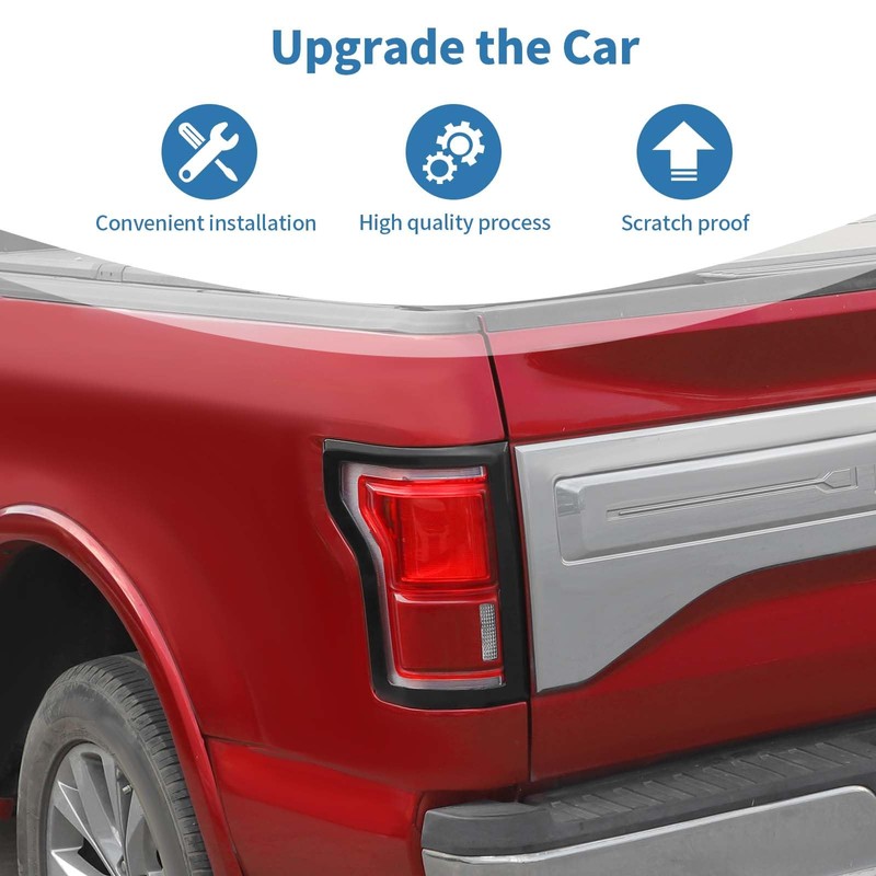 PDKLIN for F150 Rear Tail Light Trim Bezel Cover Kit