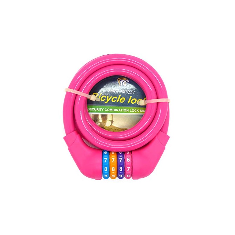 Starlet24 Children's Bicycle Lock Combination Lock Bicycle Spiral Lock 1.2