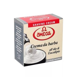 OMEGA Eucalyptus (Menthol) Shave Cream in Bowl (150ml/5.58oz) Moisturizing - New