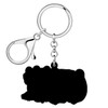 DUOWEI Acrylic Cute Pug Dog Keychain Key Ring Pug Gifts