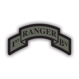 Darkside Ltd Subdued 1st Ranger BN Sticker Decal - Weatherproof - 75th ranger regiment - 4" x 2"