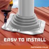 Fasteners Plus #6 EPDM Roof Flashing Boot Kit, Fits Pipe