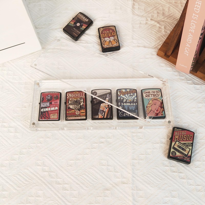 Clear Lighter Case, Acrylic Lighter Display Case Desktop, Suitable for