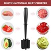 2Pcs Ground Beef Chopper Tool, Meat Masher Ground Beef Heat