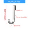 HLGHLG Wire Shelving J Hooks, 10-Pack Heavy Duty Aluminum Under