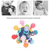 Baby Sensory Teething Toy Grasping Activities Bright Colors Silicone Soothes