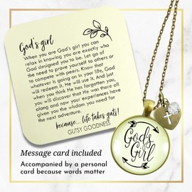 God's Faith Necklace Hipster Style Teen Life Jewelry Cross Charm 36"