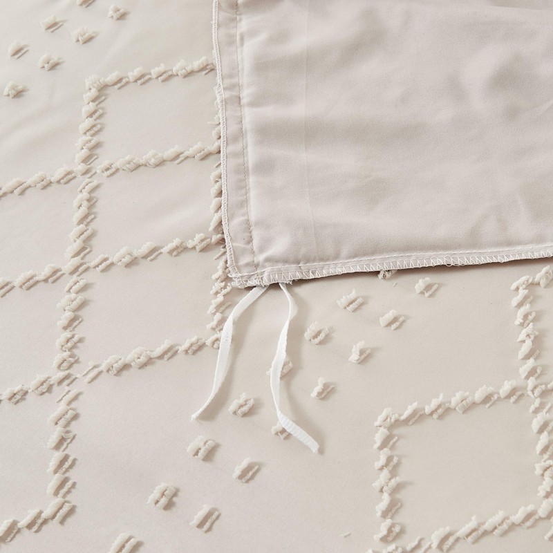 YASMENG Boho Bed Linen 135 x 200 cm Beige Tufted