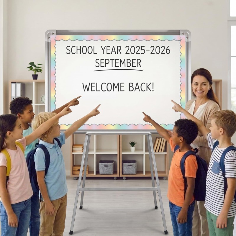 Taobary 24 Pcs Pastel Magnetic Borders for Whiteboard Classroom, 11.8x1.5"
