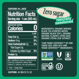 Zevia Organic Earl Grey Tea with Blood Orange Zero Calorie Zero Sugar 12 Pack