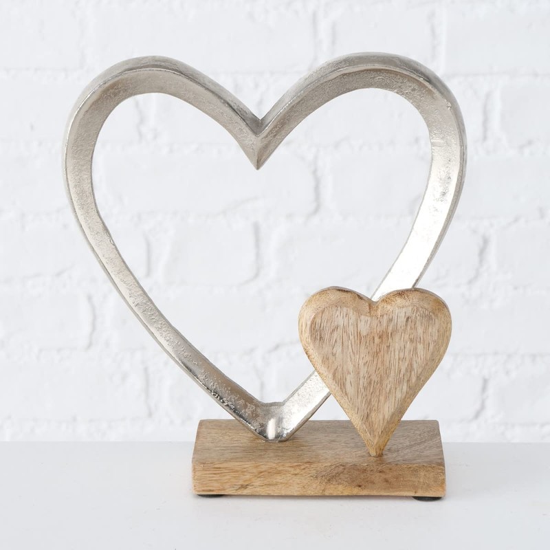 BOLTZE Carolyn Decorative Stand Aluminium Silver 22 x 18 cm