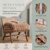 Faux Feather Shaggy Throw Blanket Light Coffee Blankets for Couch