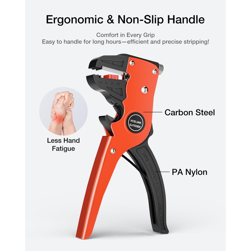 VCELINK Automatic Quickstrip Wire Stripper and Cutter, Professional Quick Strip
