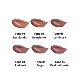 Kit/Set Brillo Labial Bissu Nueva Formula 6 pzas Tonos Nude