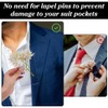 FINGERINSPIRE Pack of 50 Plastic Sleeves for Boutonniere Bags Transparent