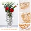 GIDARY Flower Vase,Tall Vase,Large Vase, Clear Glass Vase, H 10