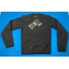 BLAUER 225 V-NECK COMMANDO STYLE FLEECE LINED SWEATER POLICE BLACK
