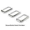 Chrome Plastic Rocker Switch Trim Compatible with Freightliners & Peterbilt