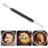 Kaffee Schaum Nadel Kunst Stift Edelstahl Spachtel DIY Kaffee Latte