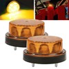 Round Emergency Strobe Lights,12-24V Rotating Beacon Light Emergency Warning Lights