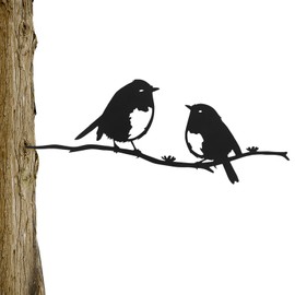 Auliuse Robin Metal Bird Ornaments,Garden Birds Decor,Friendship Metal Bird Tree Art Ornaments for Outdoor Garden Tree Home Art