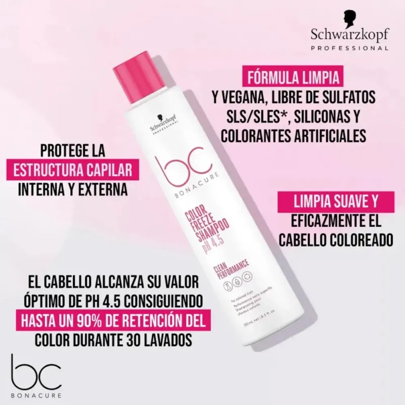 Bonacure Color Freeze Shampoo Protector De Color 250 Ml