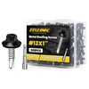 Metal Roofing Screws #12 × 1", 300 PCS, FIXLINK Baking