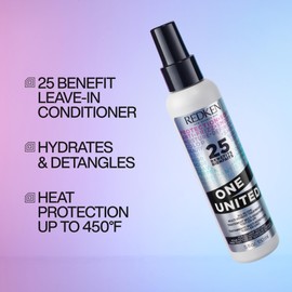 Redken Redken One United All-In-One Leave In Conditioner | Multi-Benefit Treatment | Heat Protectant Spray for Hair | All Hair Types | Paraben Free