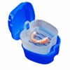 Dental Case Denture Box with Flushable Basket Solid Orthodontic Retainer