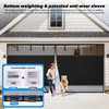 Privacy Garage Door Screen Blackout for 2 Car Garage-16x7FT Magnetic