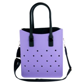 High-Capacity Waterproof EVA Laptop Bag with Adjustable Strap DIY Clog Charm Design for Work and Study Custom Tote Bag Hand Bagsize: M, color: C05
