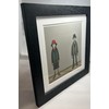 Greetingles Lowry-Style 12"/31cm Square Framed Print. Beautiful Black Ash Frame