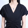 GAVU - Collar de plata de ley 925 con forma