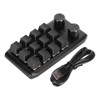 Mini Custom Keypad 12 Mechanical Keys 2 Knobs Programmable Red