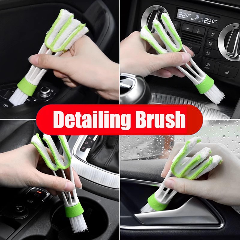 4Pcs Car Duster Kit, Multipurpose Dense Microfiber Duster for Car