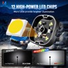 MICTUNING C6 White Rock Lights 4 Pods, Spot & Flood