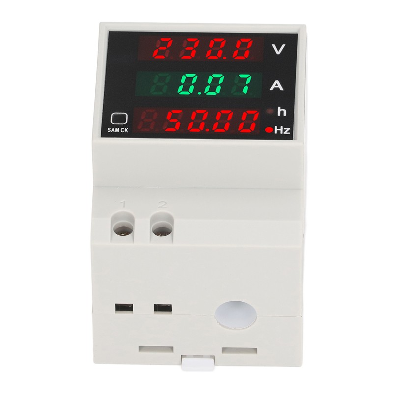 Digital Single Phase Energy Meter Tester Electricity Usage Monitor Ampermeter