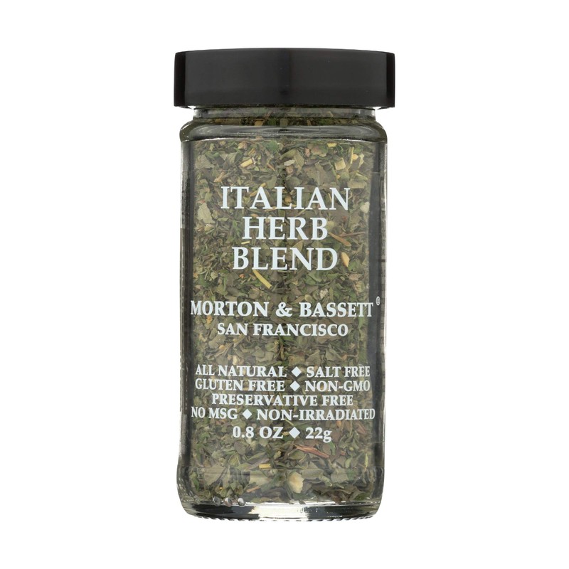 Morton & Bassett Italian Herb Blend, 0.8 oz – Non-GMO,