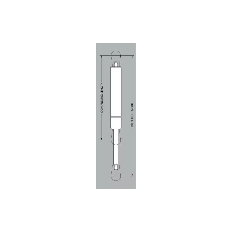 Suspa 14" 35 lbs. Gas Prop Strut Shock Suspa ®