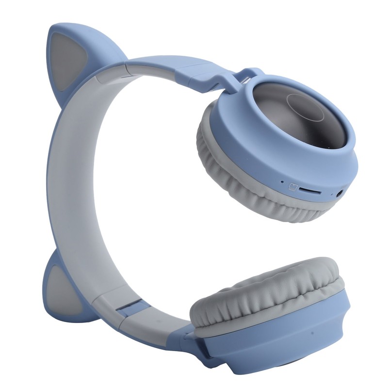 Cat Ear Headphone 3D LED Light Wireless Bluetooth 5.0 Foldable