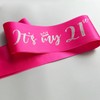 It’s My 21st Birthday Sash,21st Birthday Sash,Glitter Letter 21st Birthday