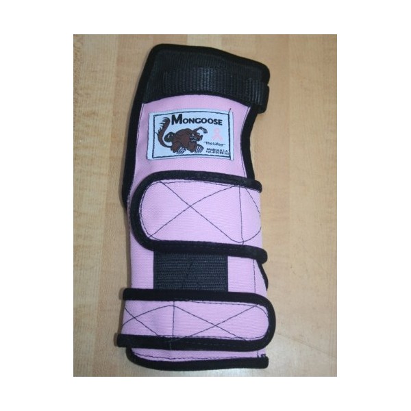 Mongoose "Lifter Bowling Wrist Support Left Hand, X-Small, Pink
