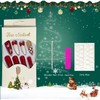 Christmas Press on Nails Coffin Long Fake Nails Xmas False
